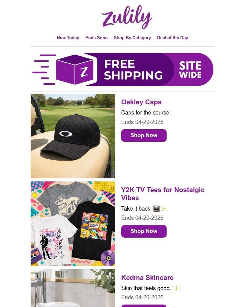 Screenshot of email with subject /media/emails/oakley-caps-ugg-sperry-deals-8477d8-cropped-b01e280d.jpg