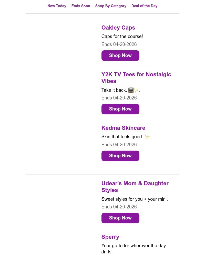 Screenshot of email with subject /media/emails/oakley-caps-ugg-sperry-deals-d065cb-cropped-a99fe273.jpg