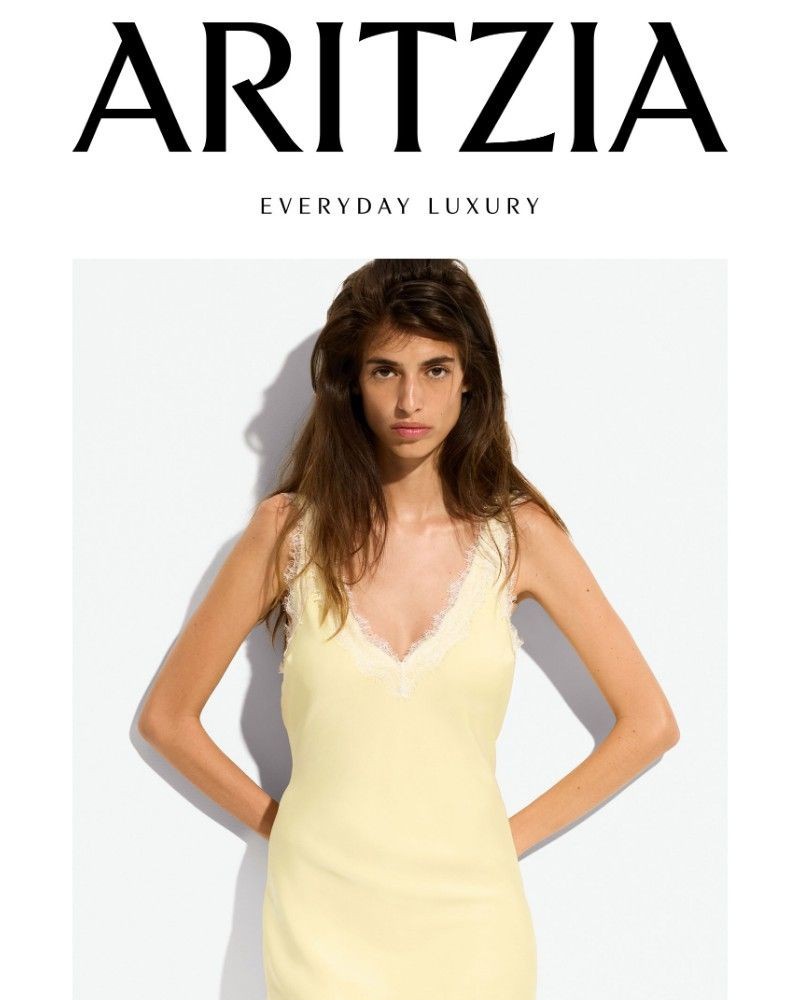 Screenshot of email sent to a Aritzia Newsletter subscriber