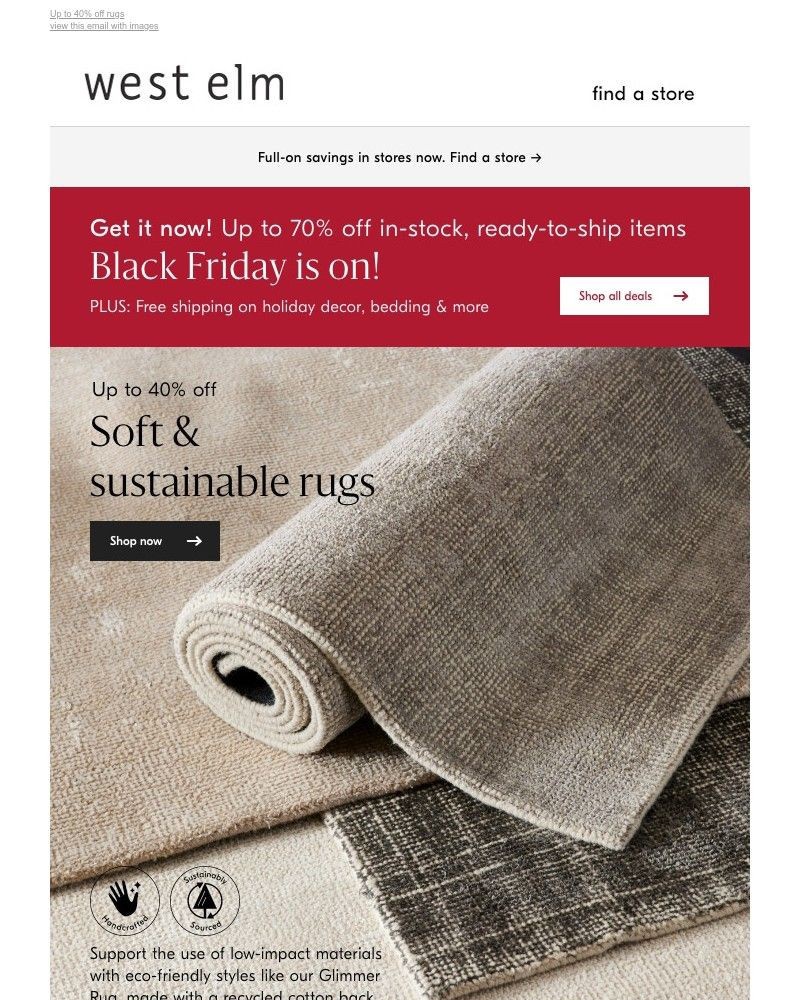 Screenshot of email with subject /media/emails/on-sale-sustainable-yes-please-d0b606-cropped-6e62aa34.jpg