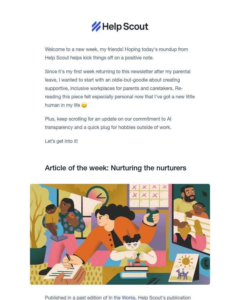 Screenshot of email sent to a Help Scout Trial user