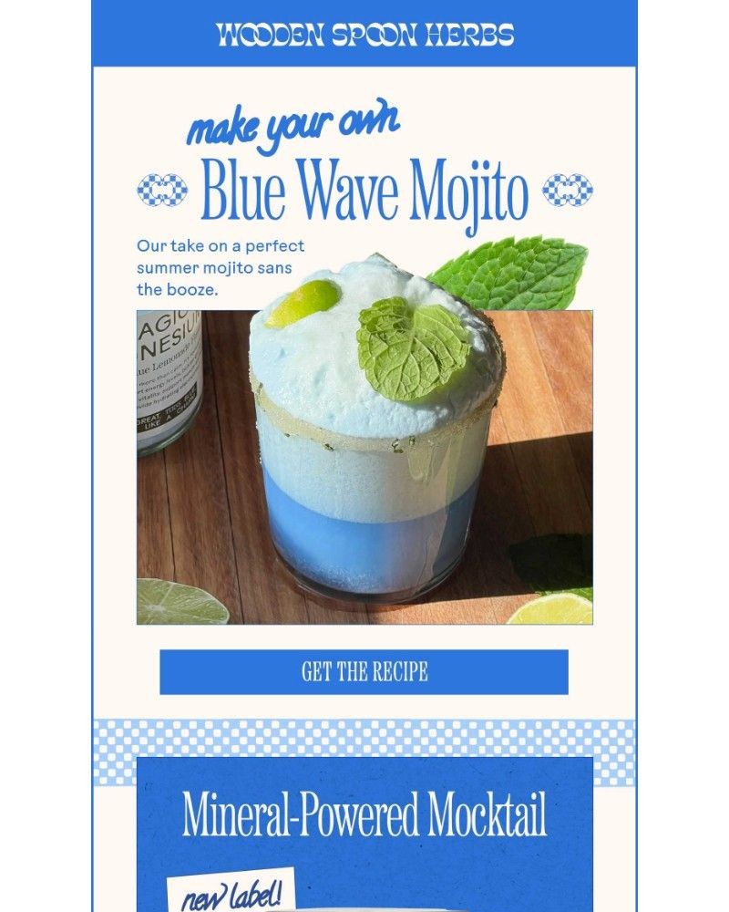 Screenshot of email sent to a Wooden Spoon Herbs Newsletter subscriber