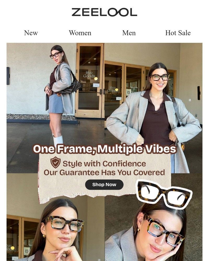 Screenshot of email sent to a Zeelool Newsletter subscriber