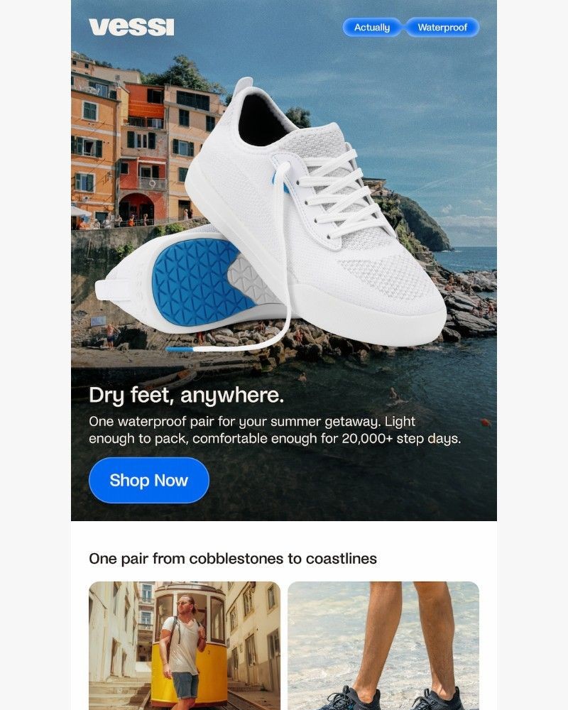 Screenshot of email sent to a Vessi Seller