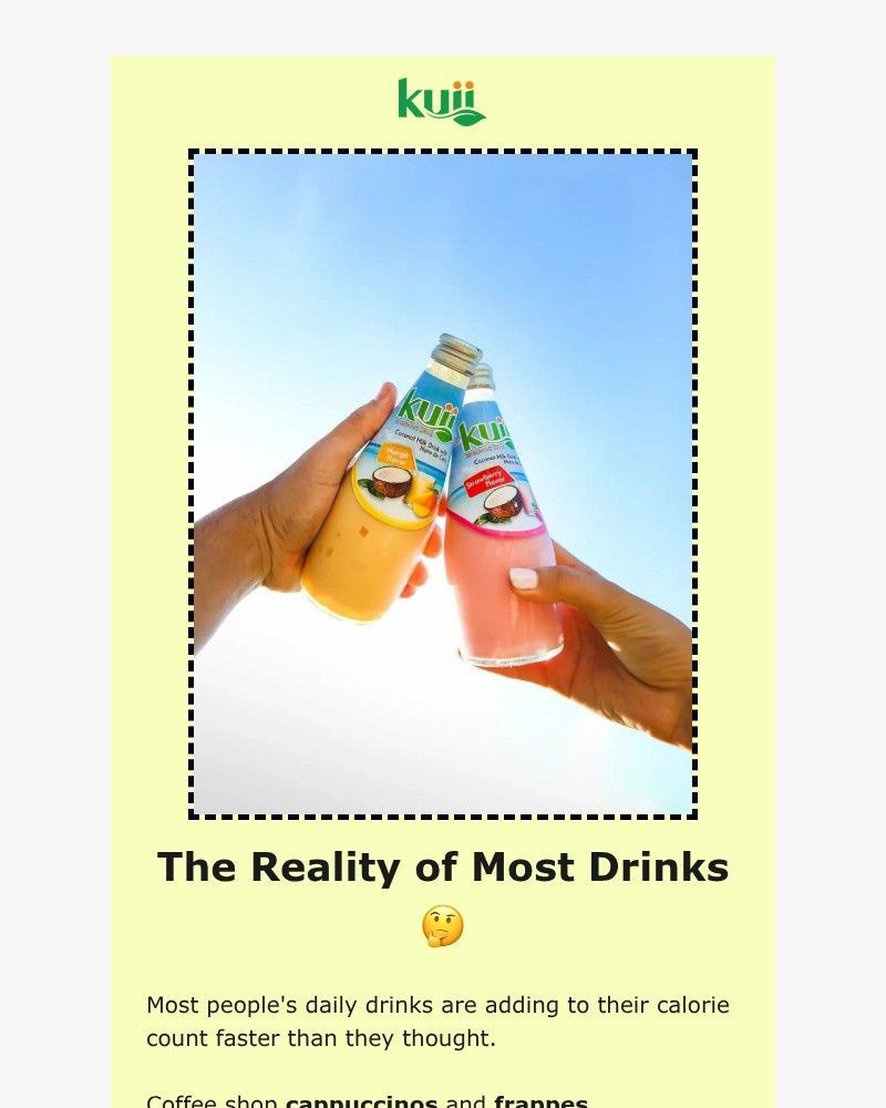 Screenshot of email sent to a Kuii Newsletter subscriber