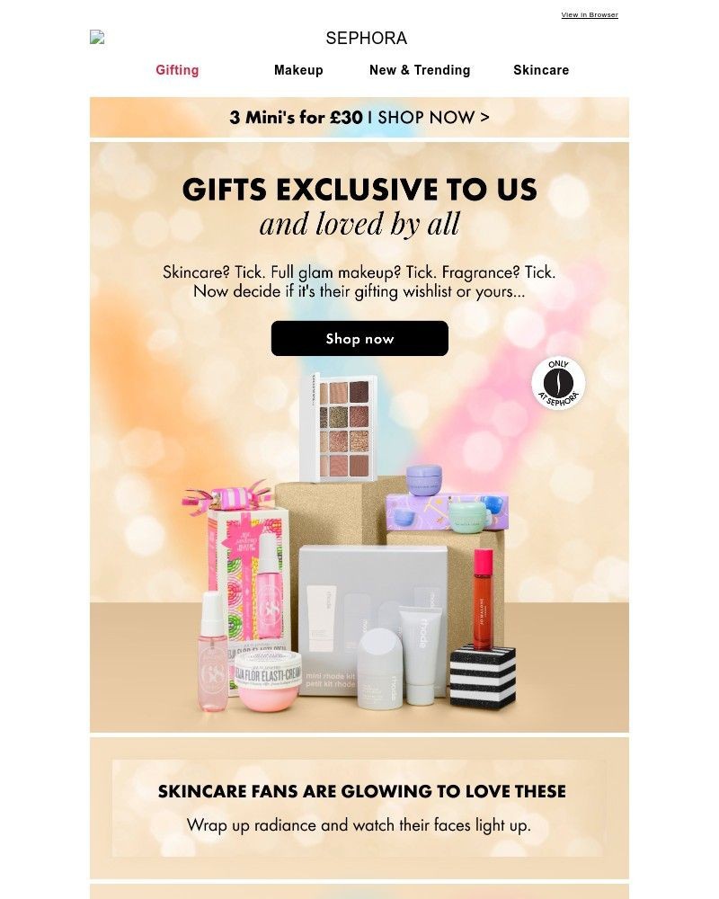 Screenshot of email sent to a Feelunique Newsletter subscriber