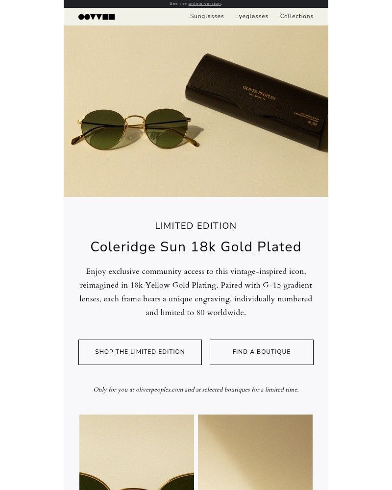 Screenshot of email with subject /media/emails/only-for-members-18k-gold-plated-coleridge-sun-a6e993-cropped-c12f3217.jpg
