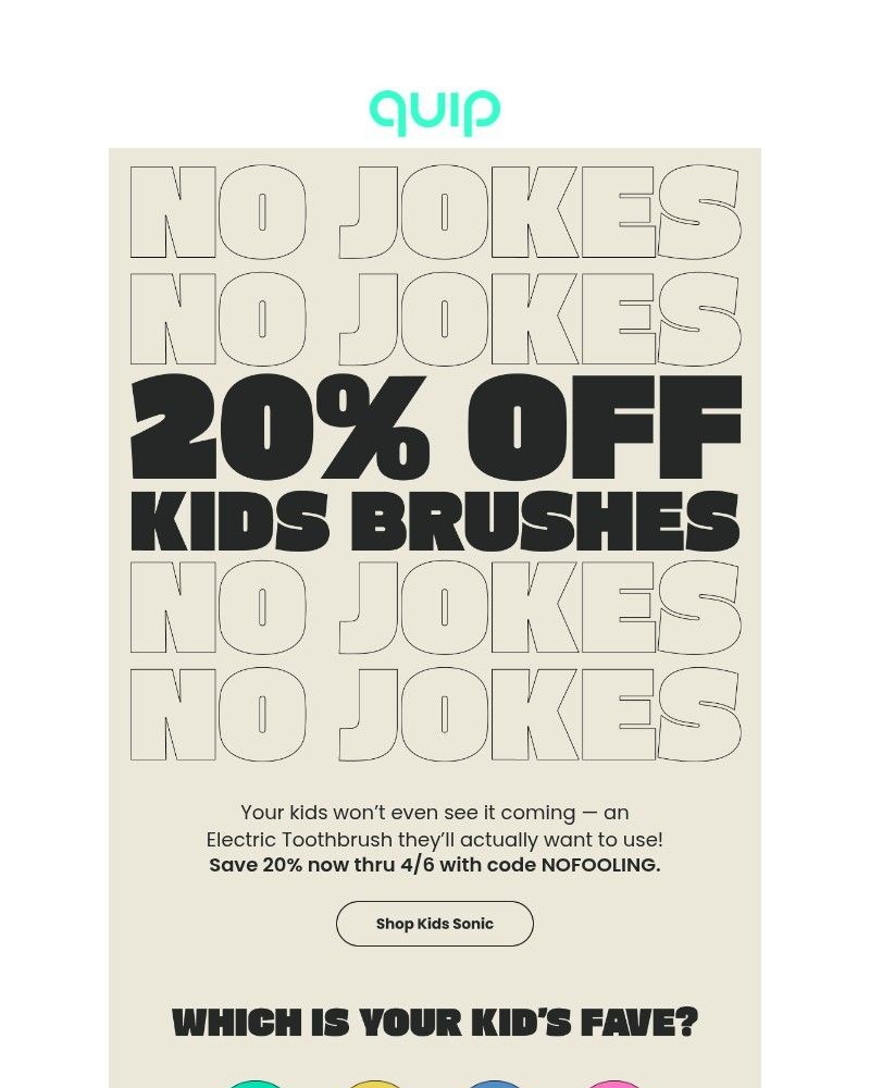 Screenshot of email with subject /media/emails/only-for-pranksters-20-off-kids-brushes-560cc9-cropped-1cbc5324.jpg