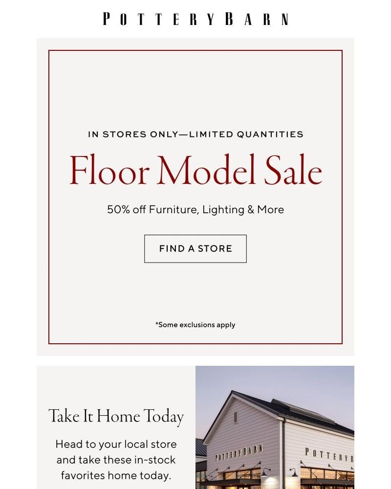 Screenshot of email with subject /media/emails/only-in-stores-floor-model-sale-b0f4cf-cropped-5f4dd99d.jpg