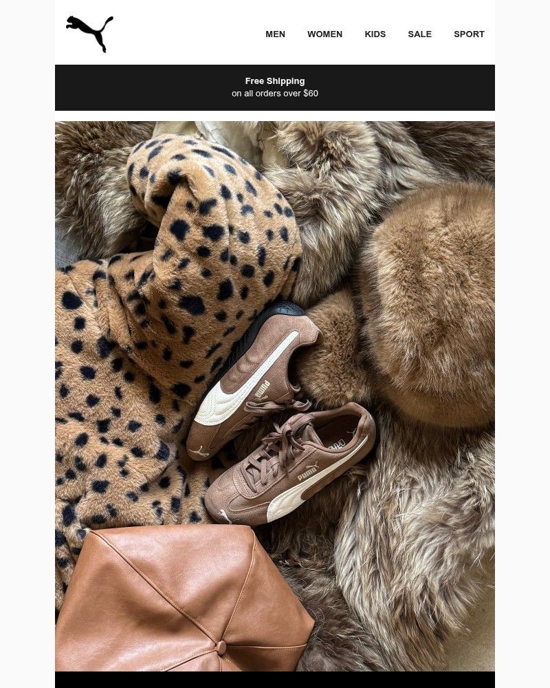 Screenshot of email sent to a Puma Newsletter subscriber