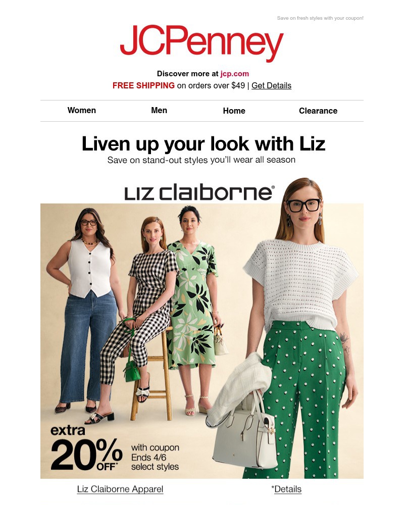 Screenshot of email with subject /media/emails/ooh-this-is-good-extra-20-off-liz-claiborne-a21fca-cropped-6c586b97.jpg