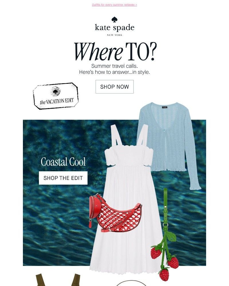 Screenshot of email sent to a Kate Spade Newsletter subscriber