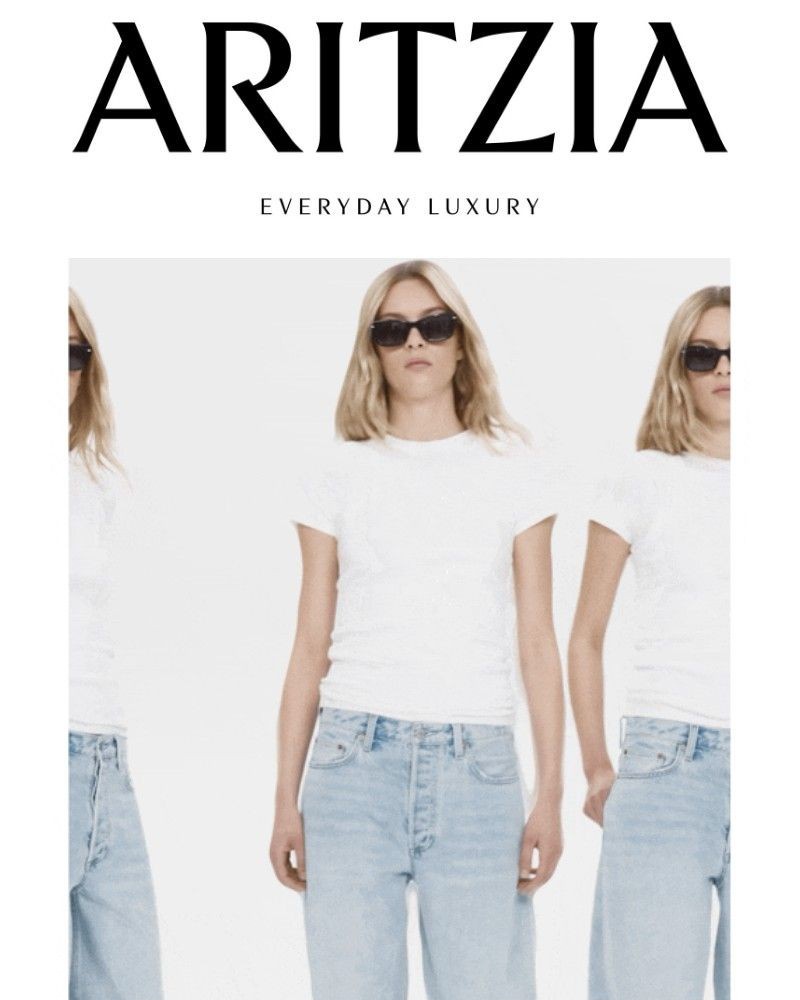 Screenshot of email sent to a Aritzia Newsletter subscriber