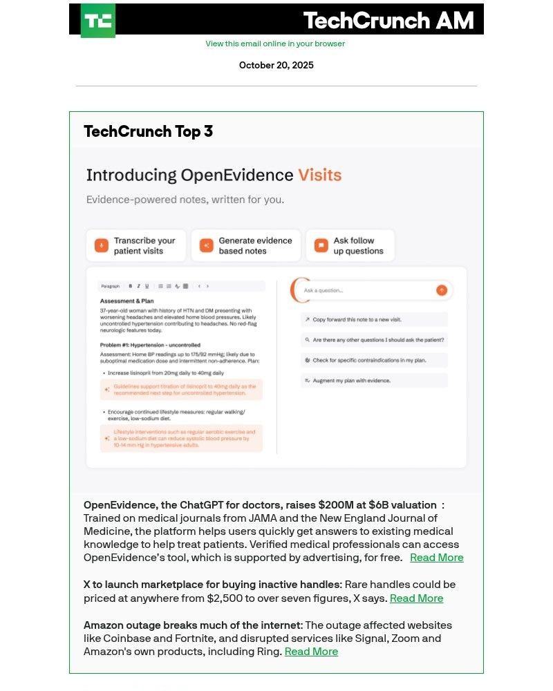 Screenshot of email with subject /media/emails/openevidence-the-chatgpt-for-doctors-raises-200m-at-6b-valuation-6f92ef-cropped-1fef5a90.jpg