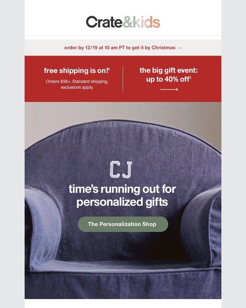 Screenshot of email with subject /media/emails/order-soon-to-get-personalized-gifts-on-time-e955f0-cropped-8f70dc4b.jpg