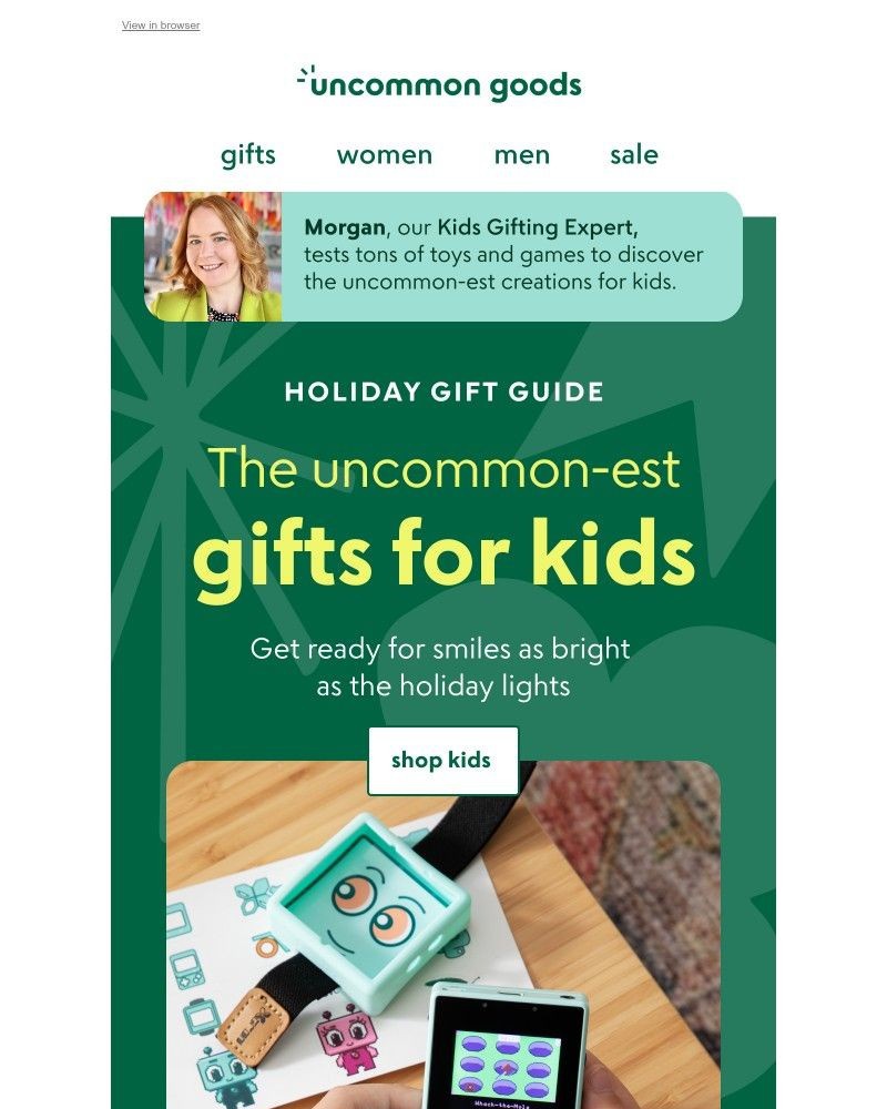 Screenshot of email with subject /media/emails/our-2025-kids-holiday-gift-guide-is-here-2b174f-cropped-b1b241d9.jpg