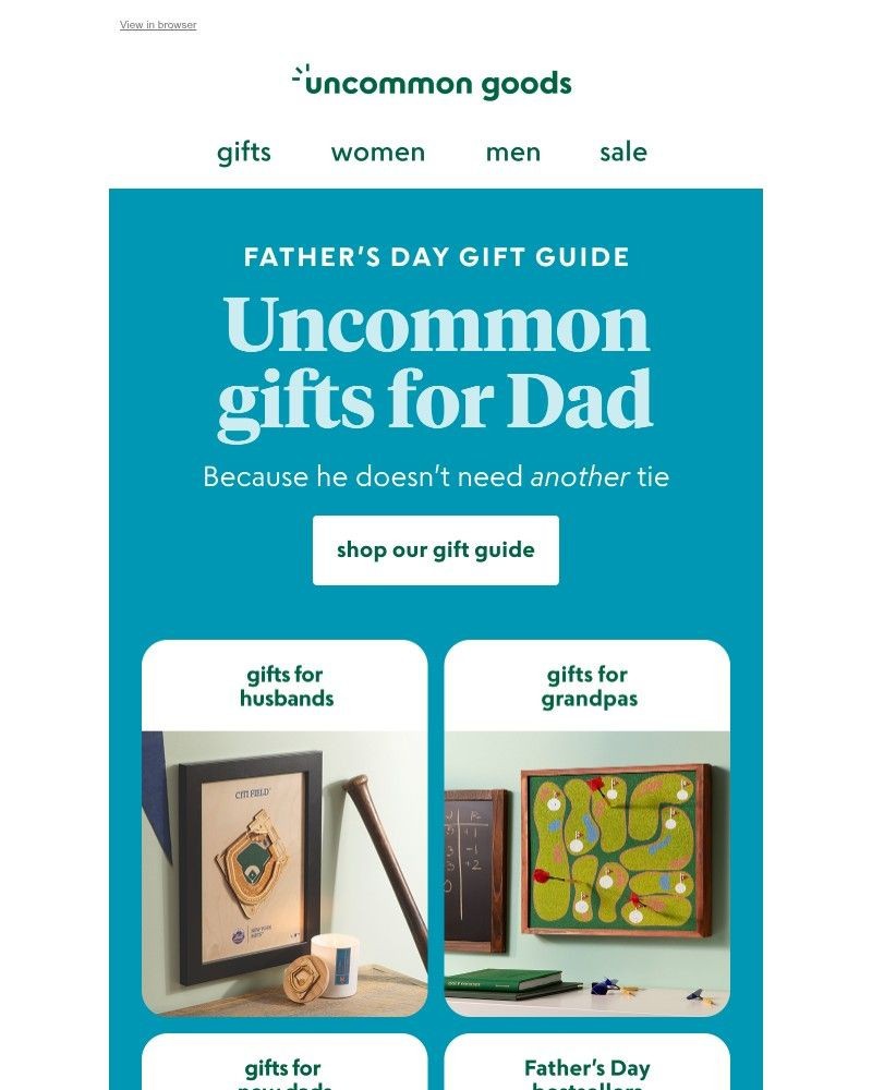 Screenshot of email with subject /media/emails/our-2026-fathers-day-gift-guide-is-here-1659a7-cropped-1aa1e13c.jpg