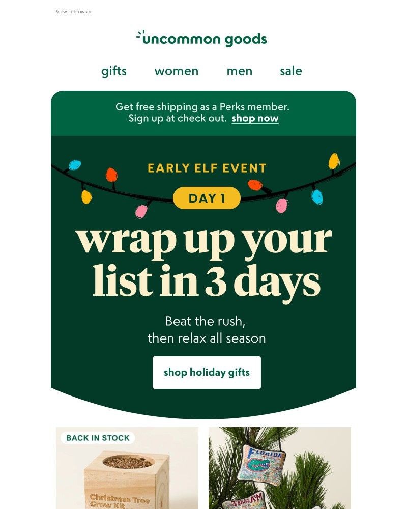 Screenshot of email with subject /media/emails/our-3-day-early-elf-event-starts-now-4f7eaf-cropped-fffd989b.jpg