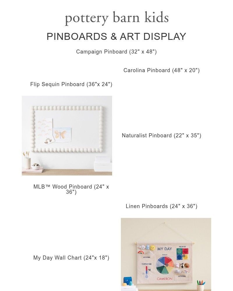 Screenshot of email with subject /media/emails/our-best-selling-pinboards-art-display-just-for-you-up-to-50-off-0723c5-cropped-820e7858.jpg