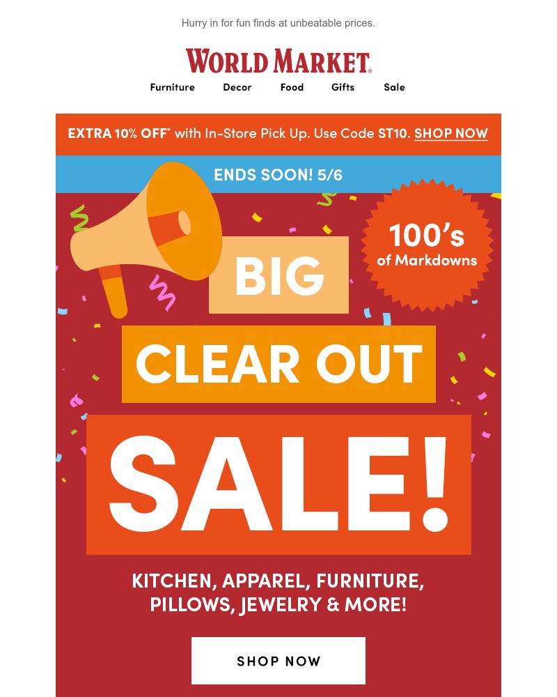 Screenshot of email with subject /media/emails/our-big-clear-out-sale-ends-soon-5104e6-cropped-303c61bc.jpg
