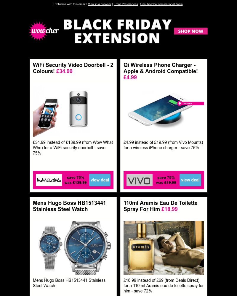 Screenshot of email with subject /media/emails/our-black-friday-event-is-back-for-one-day-only-shop-now-cropped-0b327236.jpg