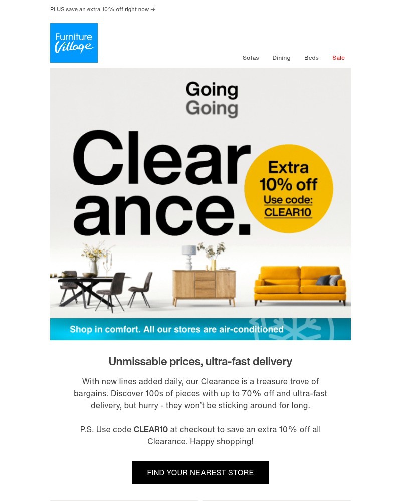 Screenshot of email with subject /media/emails/our-clearance-deals-just-got-hotter-ee9c3c-cropped-212adae8.jpg