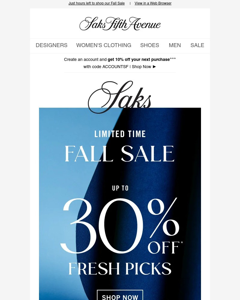 Screenshot of email with subject /media/emails/our-fall-sale-ends-today-last-chance-for-up-to-30-off-kobi-halperin-stella-mccart_QloQ6W7.jpg