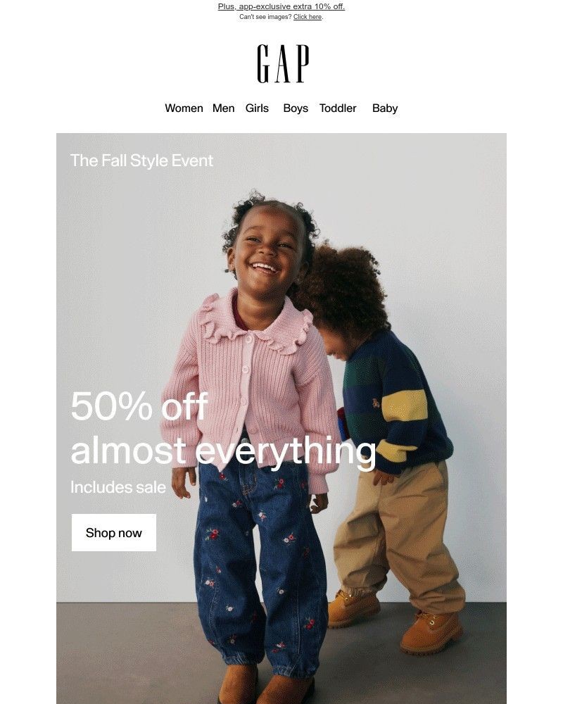 Screenshot of email with subject /media/emails/our-fall-style-event-is-here-50-off-almost-everything-655f52-cropped-06e06a77.jpg
