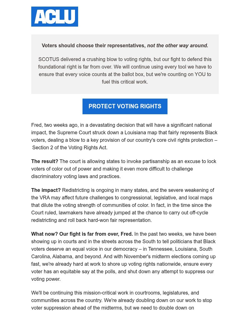 Screenshot of email with subject /media/emails/our-fight-to-defend-voting-rights-is-far-from-over-ae9ef6-cropped-efb6c9d4.jpg