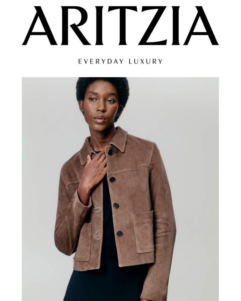 Screenshot of email sent to a Aritzia Newsletter subscriber