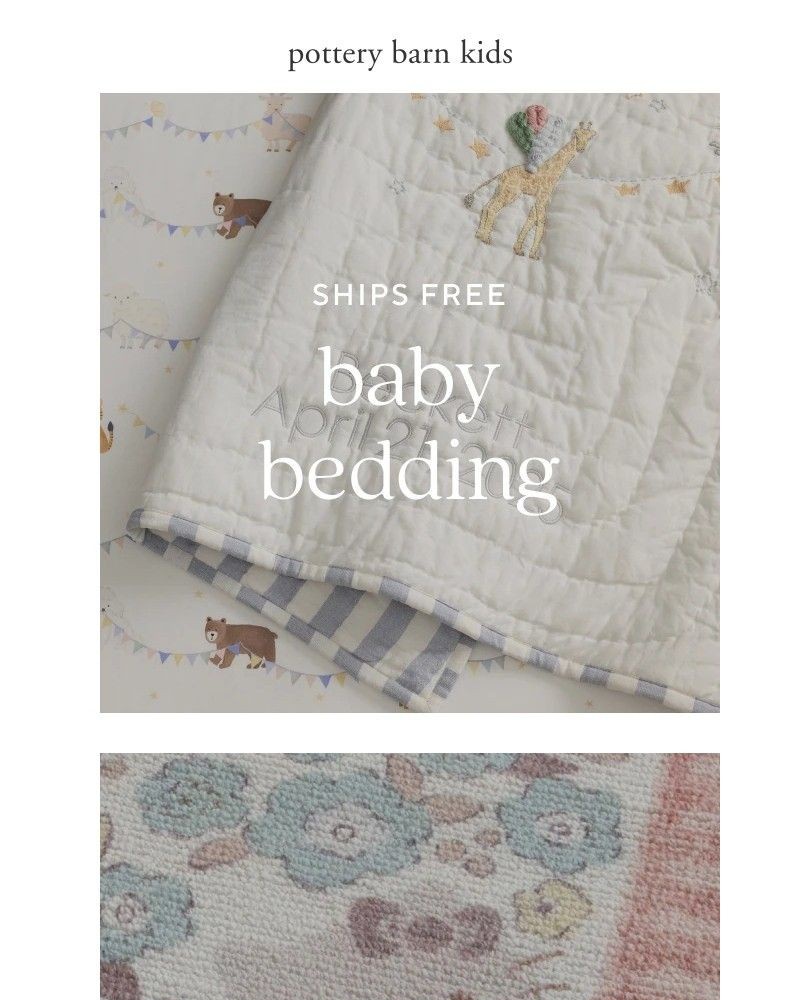 Screenshot of email sent to a Pottery Barn Newsletter subscriber