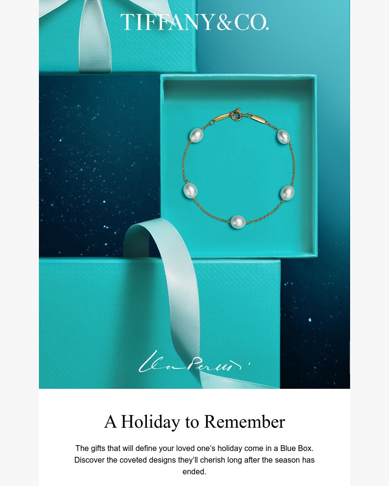 Screenshot of email sent to a Tiffany & Co Newsletter subscriber