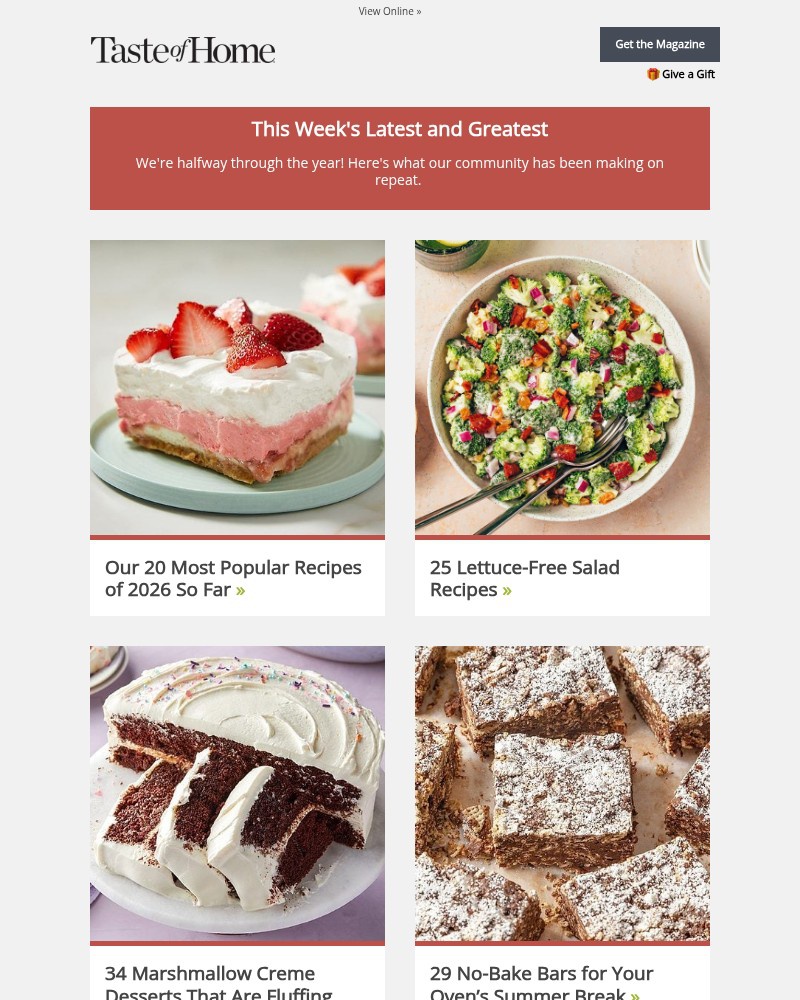 Screenshot of email sent to a Reader’s Digest Newsletter subscriber