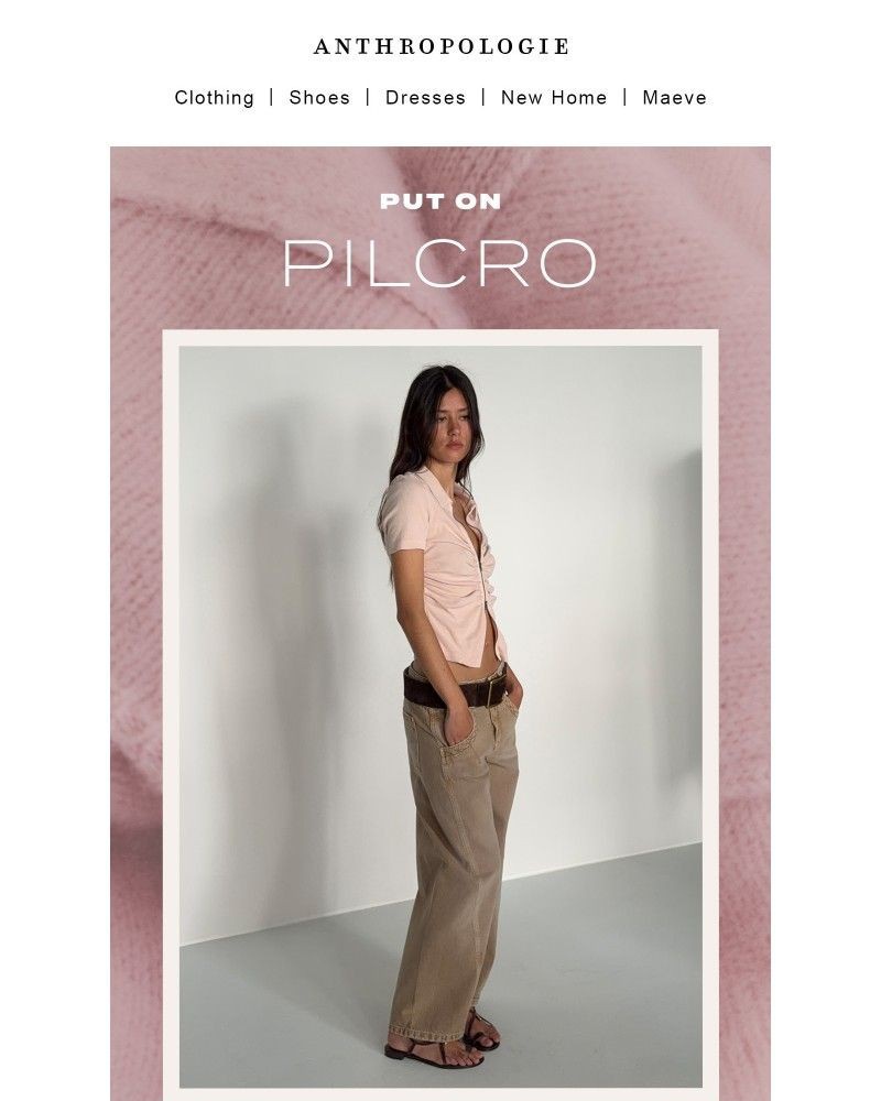 Screenshot of email sent to a Anthropologie Newsletter subscriber