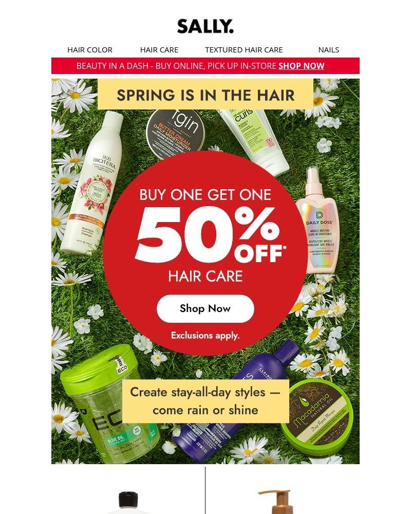 Screenshot of email with subject /media/emails/our-version-of-spring-cleaning-buy-one-get-one-50-off-hair-care-4cfcbf-cropped-c16261be.jpg