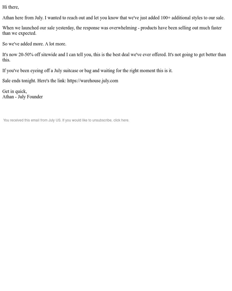 Screenshot of email with subject /media/emails/our-warehouse-sale-just-got-better-e8e11b-cropped-6a3ac2a9.jpg