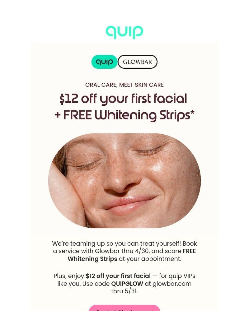 Screenshot of email with subject /media/emails/partner-deal-12-off-a-glowbar-facial-3d5106-cropped-c559c47a.jpg