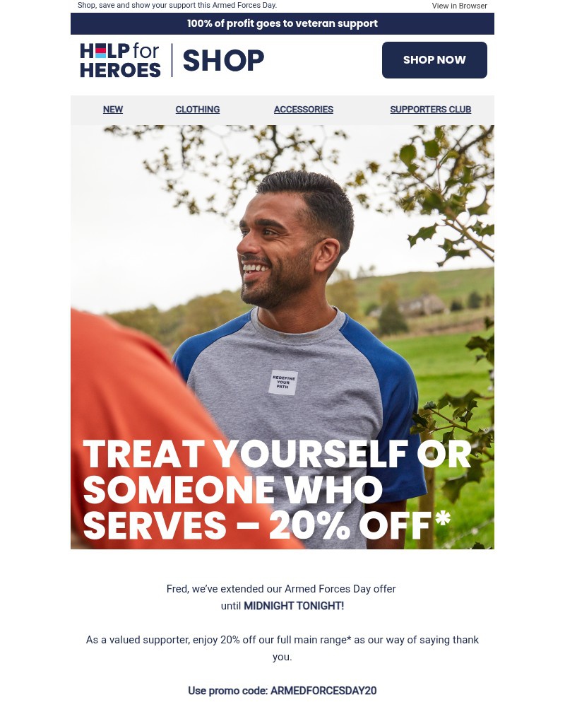 Screenshot of email with subject /media/emails/payday-alert-20-off-our-armed-forces-day-offer-extended-859b42-cropped-e6d7b3d0.jpg