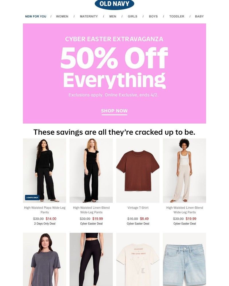 Screenshot of email with subject /media/emails/peep-this-everything-is-50-off-3-tanks-14-playa-pants-8fdf0f-cropped-efce50c1.jpg