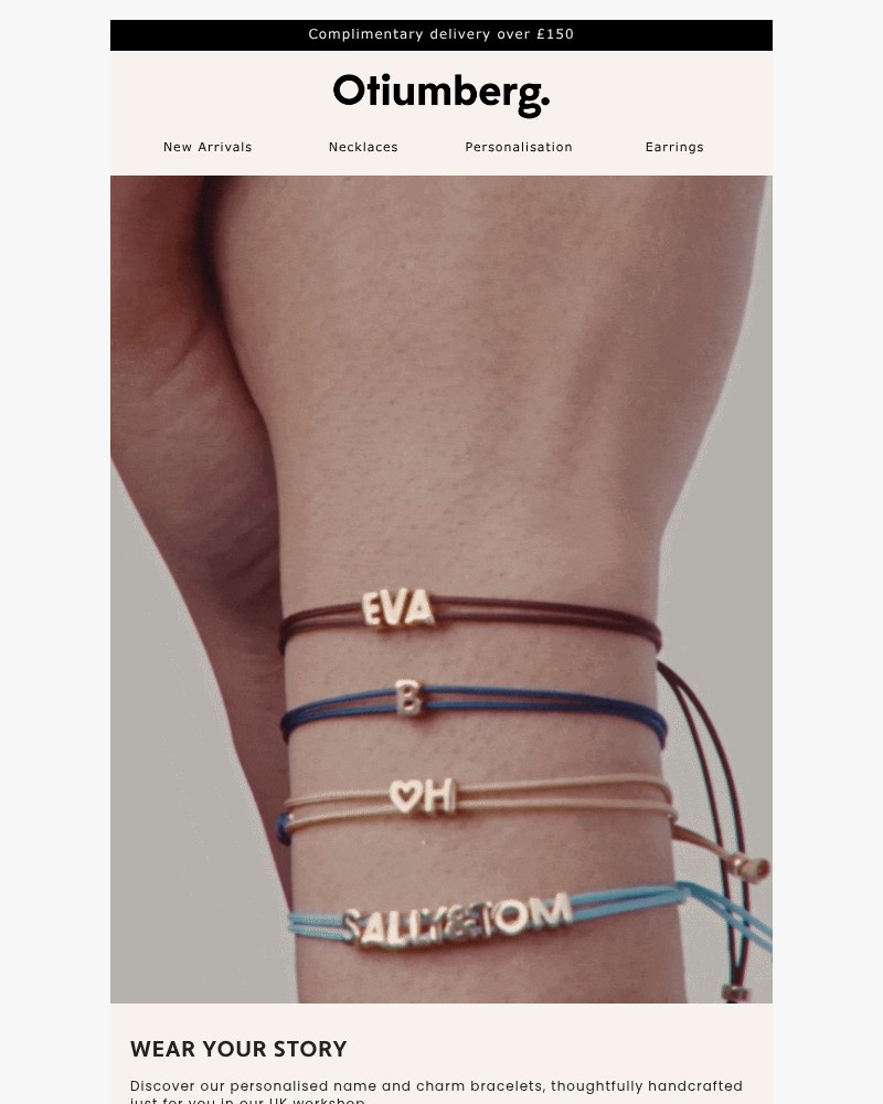 Screenshot of email sent to a Otiumberg Cart abandoner