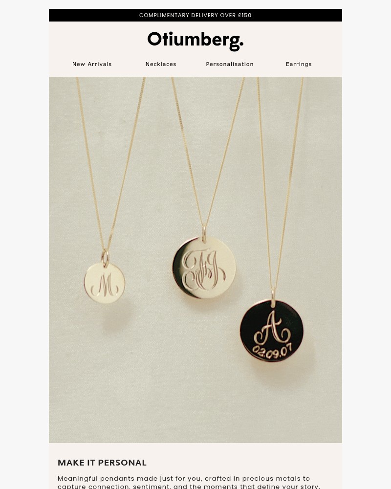 Screenshot of email sent to a Otiumberg Cart abandoner