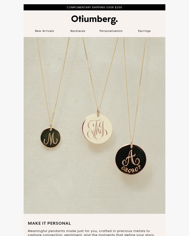 Screenshot of email sent to a Otiumberg Newsletter subscriber