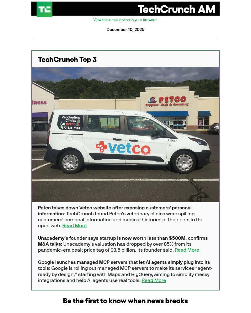 Screenshot of email with subject /media/emails/petco-takes-down-vetco-website-after-exposing-customers-personal-information-7580_AuZy1oU.jpg