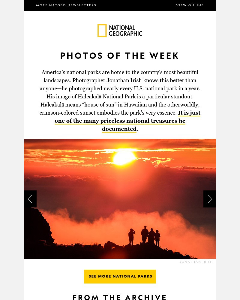 Screenshot of email with subject /media/emails/photos-of-the-week-see-the-beauty-of-all-63-us-national-parks-257d58-cropped-482f18f9.jpg