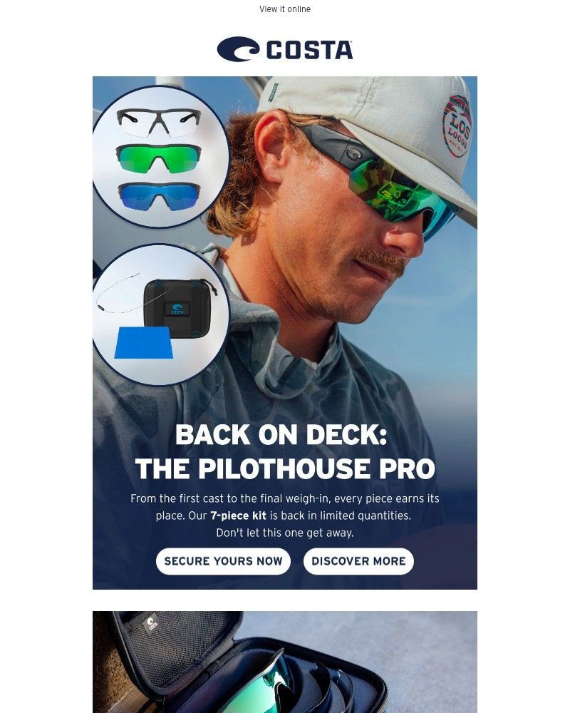 Screenshot of email sent to a Costa del Mar Newsletter subscriber
