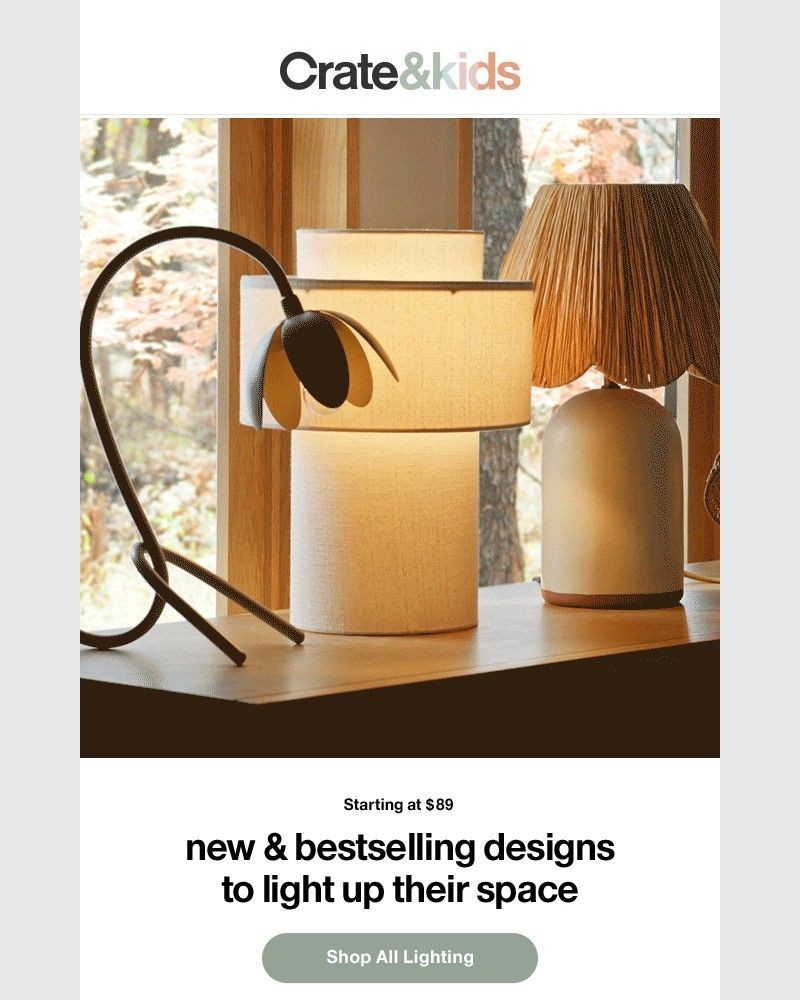 Screenshot of email sent to a Crate & Barrel Newsletter subscriber