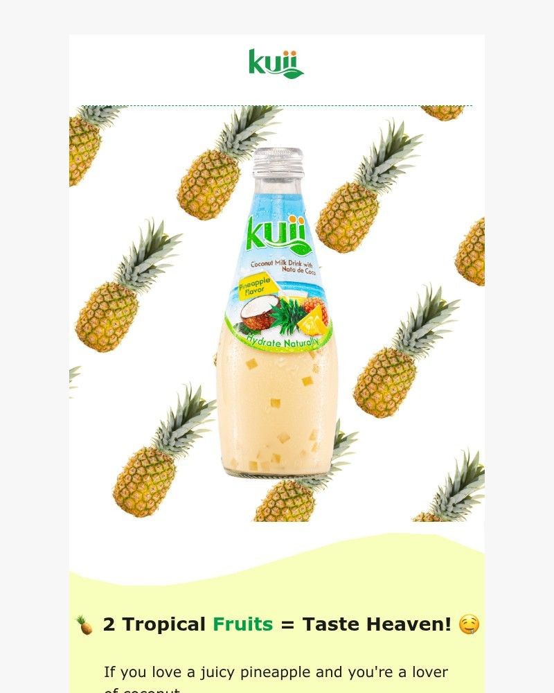 Screenshot of email sent to a Kuii Newsletter subscriber
