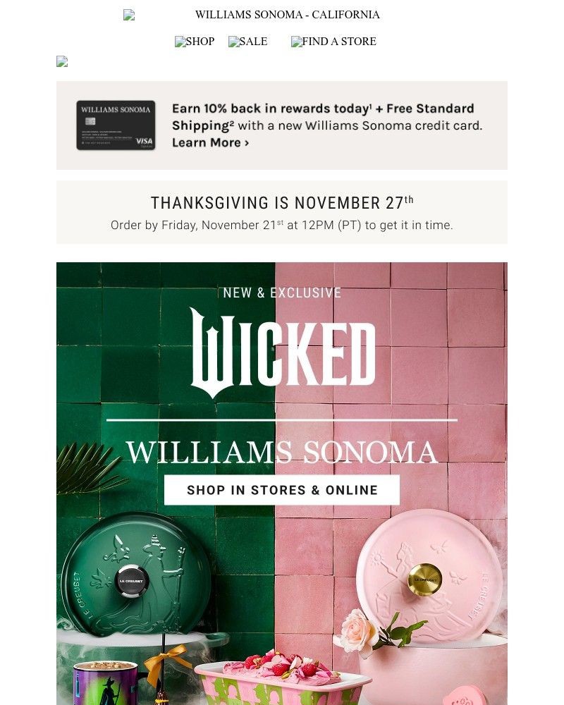 Screenshot of email with subject /media/emails/pink-green-perfection-wicked-x-le-creuset-is-here-058628-cropped-daf46da9.jpg