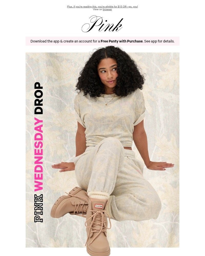 Screenshot of email with subject /media/emails/pink-wednesday-drop-all-new-camo-2f4886-cropped-2ff79c64.jpg