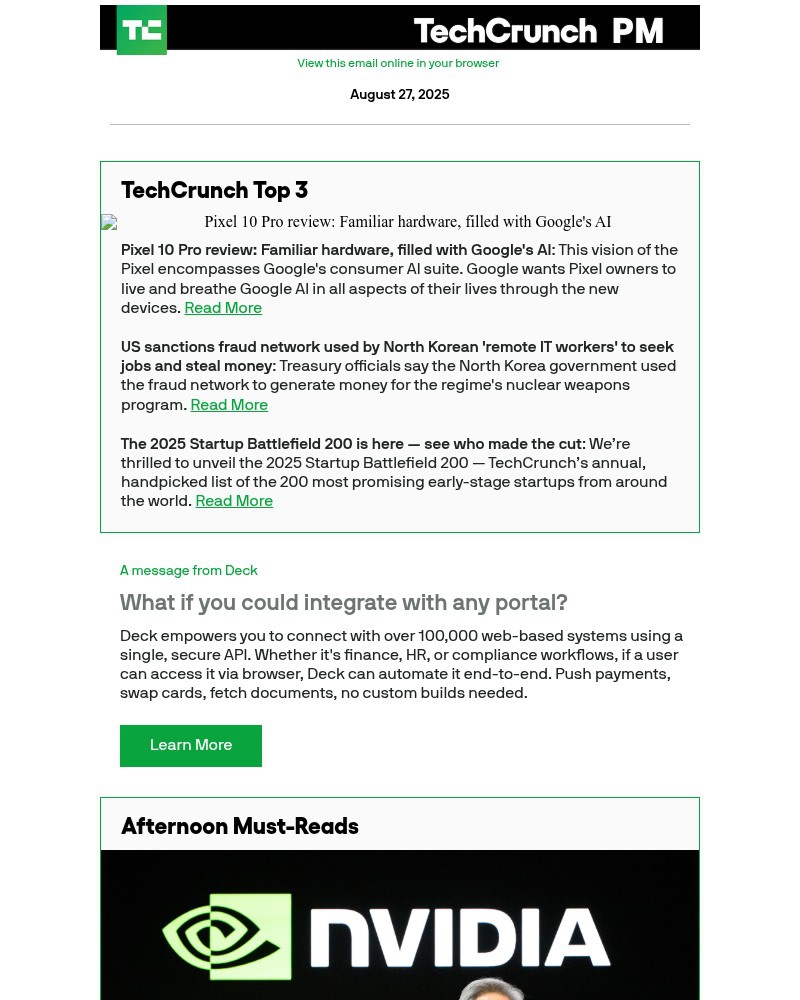 Screenshot of email with subject /media/emails/pixel-10-pro-review-familiar-hardware-filled-with-googles-ai-a3f4a4-cropped-53b3698d.jpg